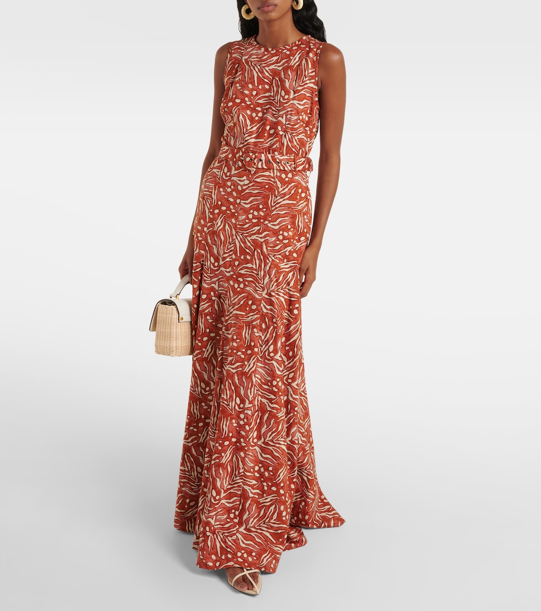 Robe longue Elliot en jacquard | Diane von Furstenberg