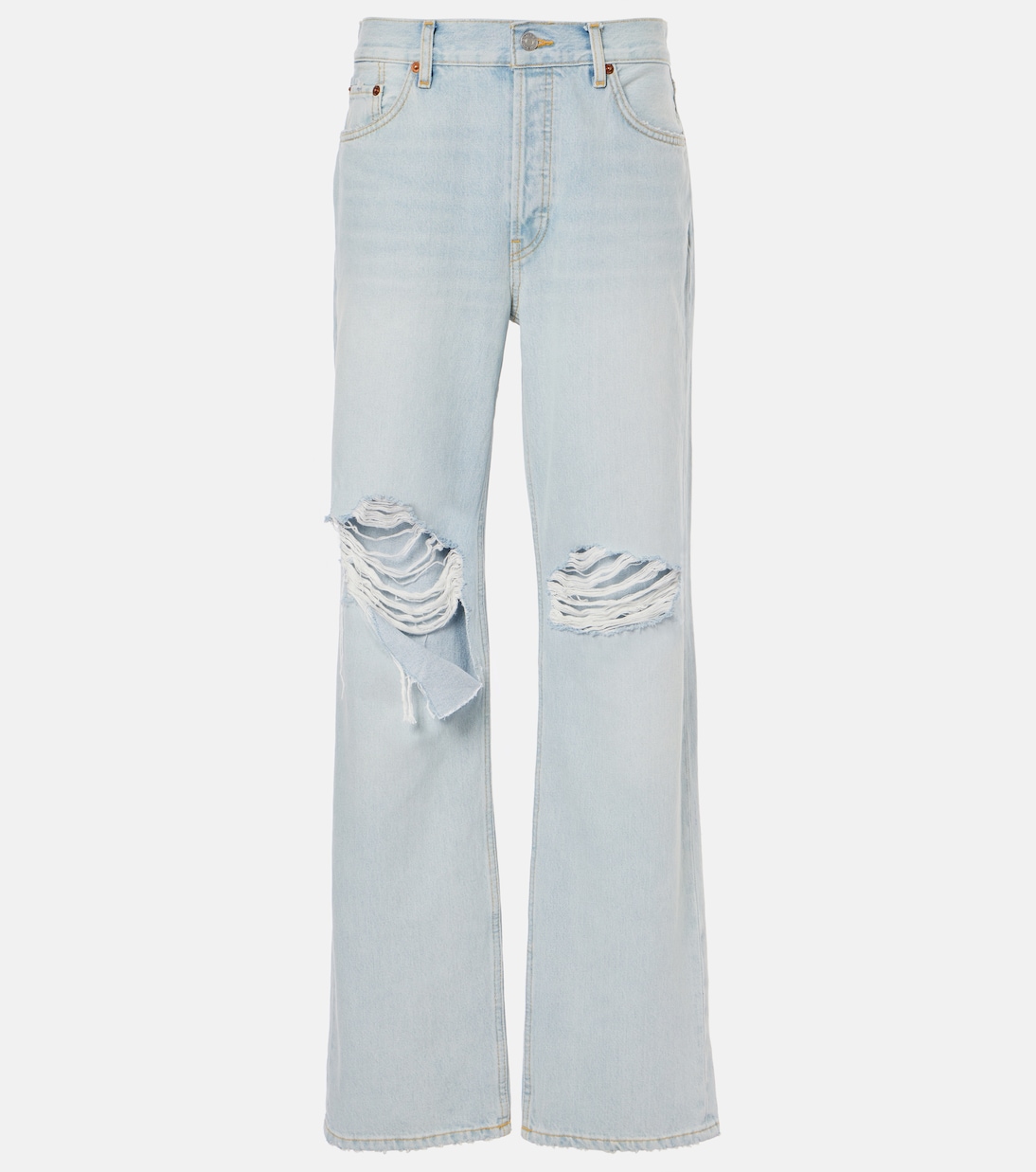 Distressed Straight Jeans Loose Long | Re/Done