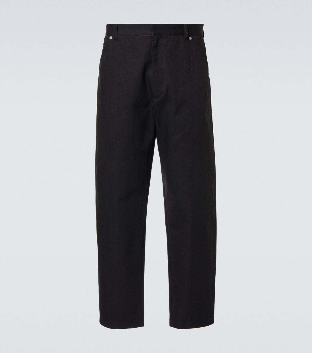 Weite Mid-Rise-Hose aus Baumwolle | Prada