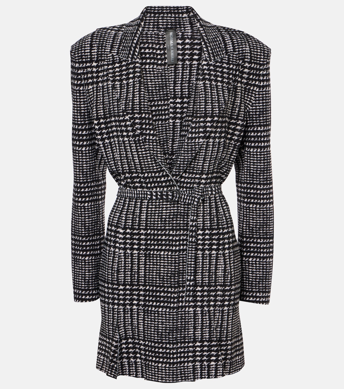 Belted plaid minidress | Norma Kamali