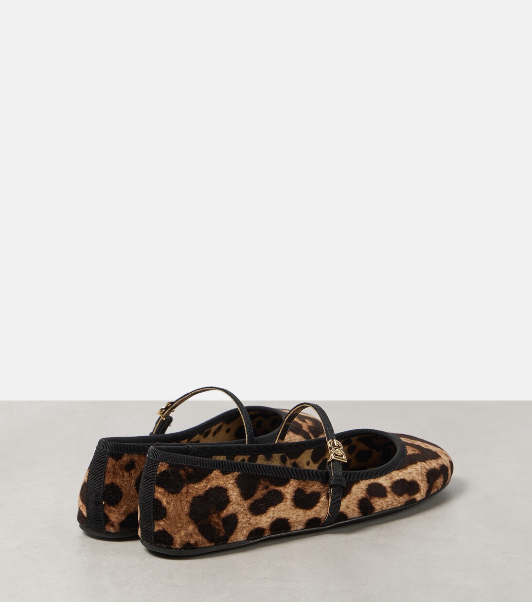 Mary-Jane-Ballerinas Vally aus Samt | Dolce&Gabbana