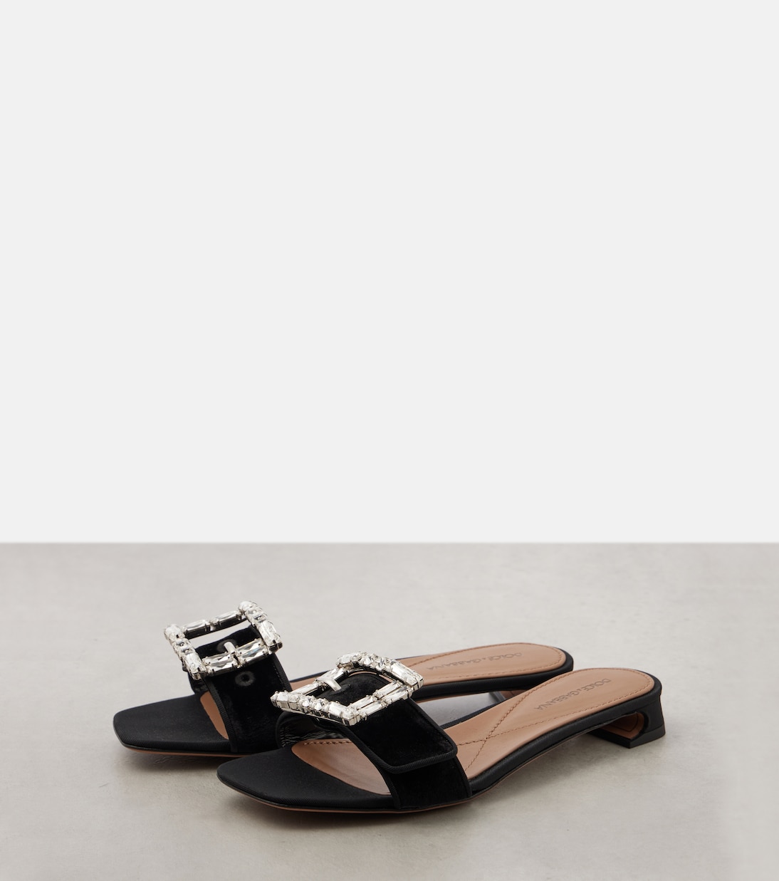 Embellished velvet slides | Dolce&Gabbana