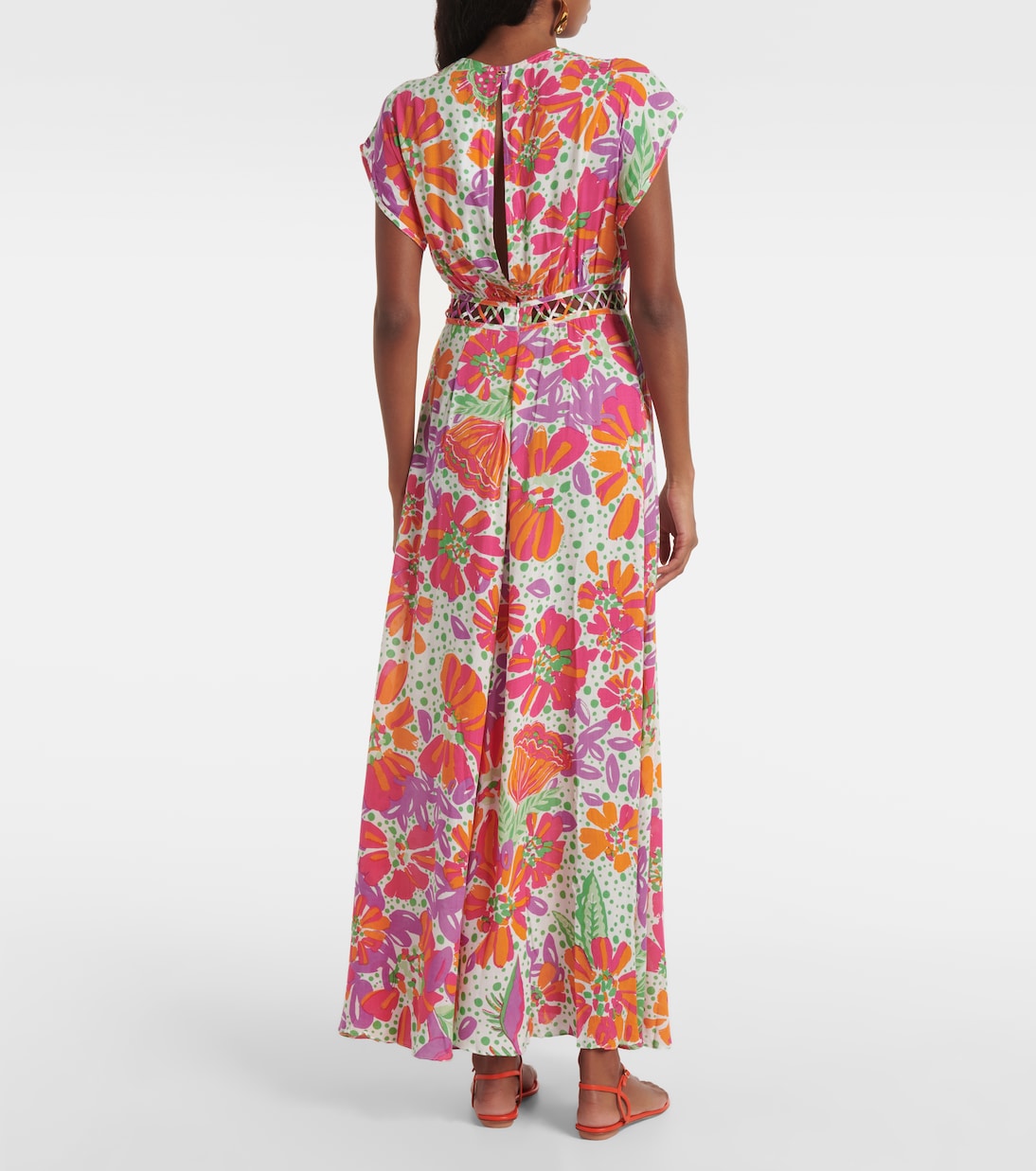 Robe longue Cecile imprimée | Poupette St Barth