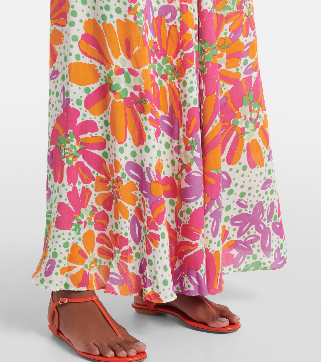 Robe longue Cecile imprimée | Poupette St Barth