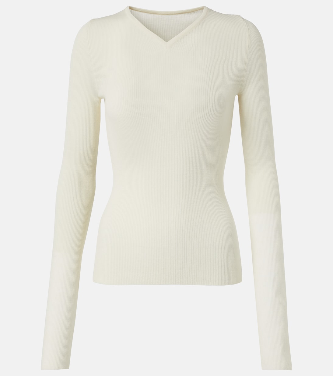 Tania ribbed-knit wool-blend top | Khaite