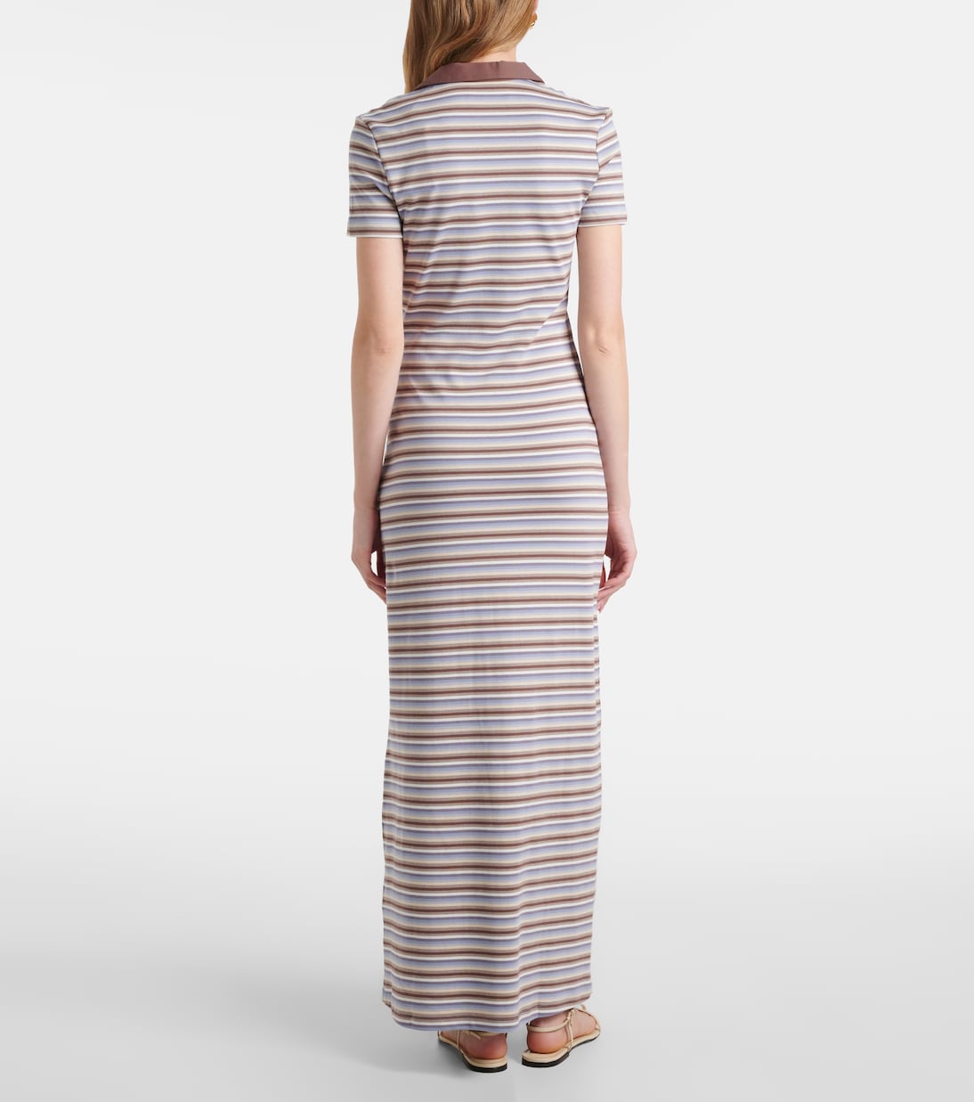 Robe longue Tiesse rayée en coton  | Faithfull