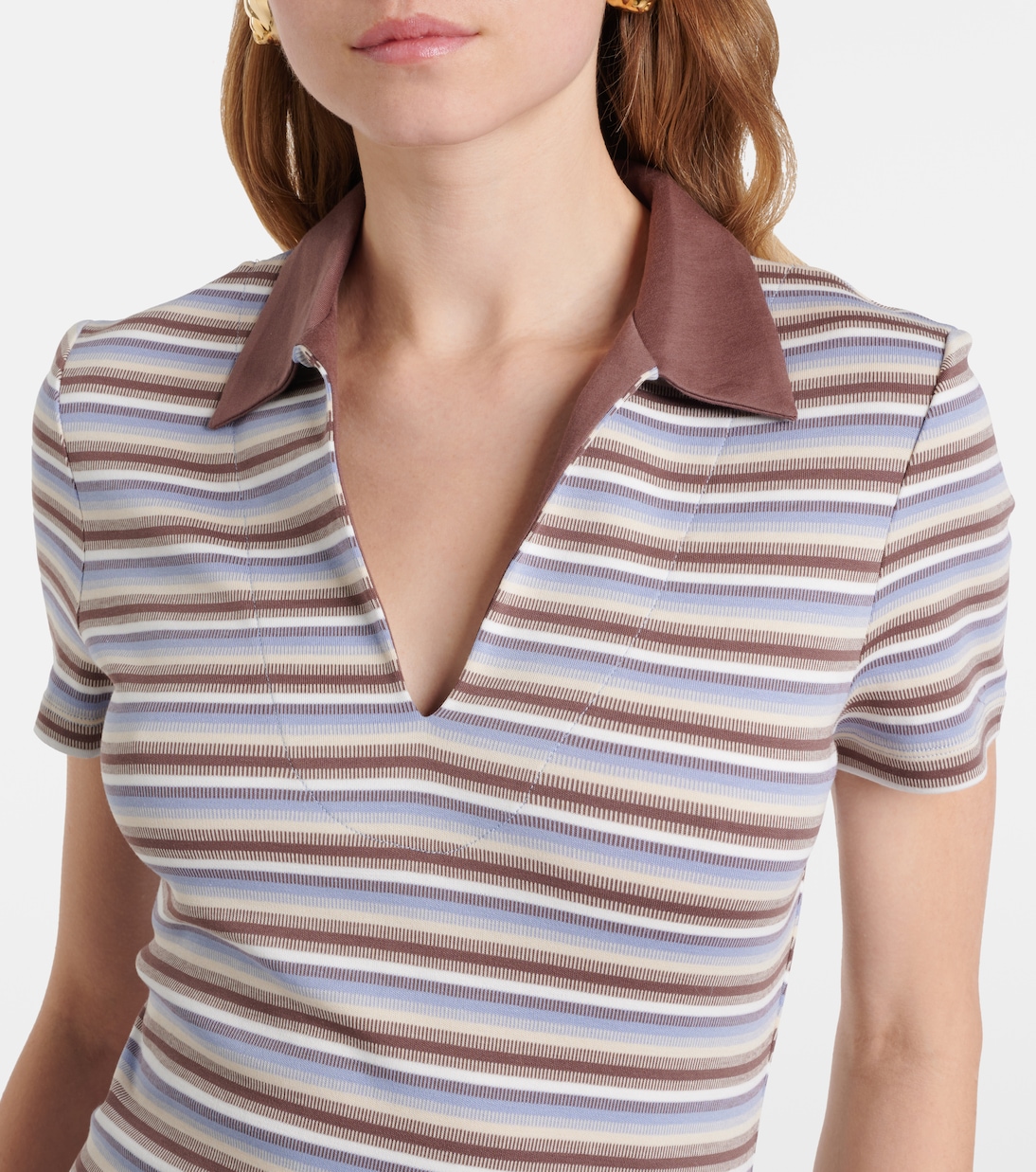 Robe longue Tiesse rayée en coton  | Faithfull