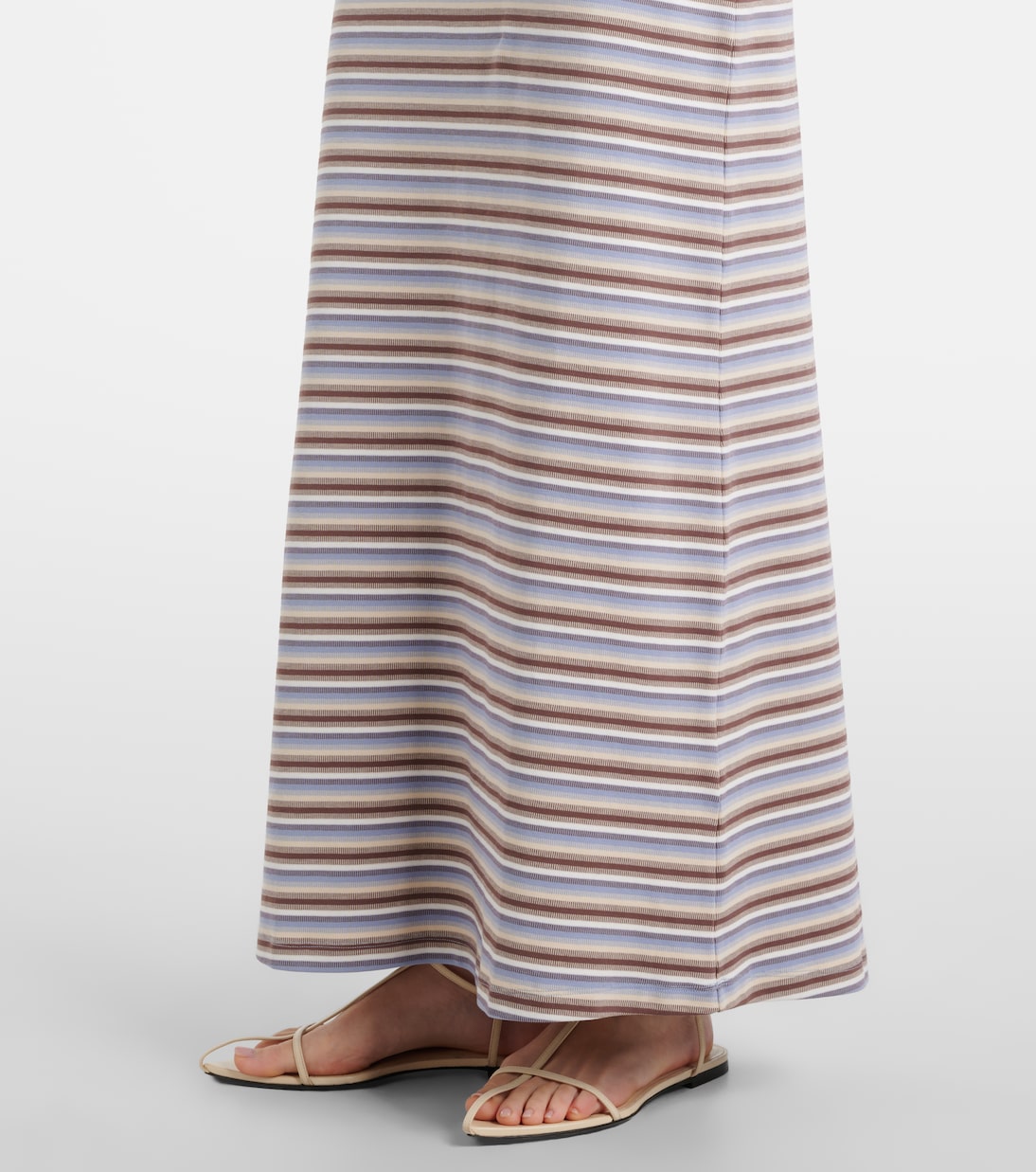 Robe longue Tiesse rayée en coton  | Faithfull