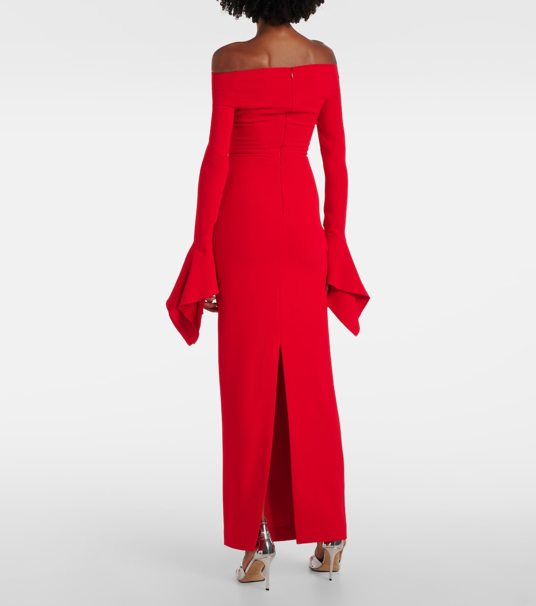 Abito lungo Amalie con scollo bardot | Solace London