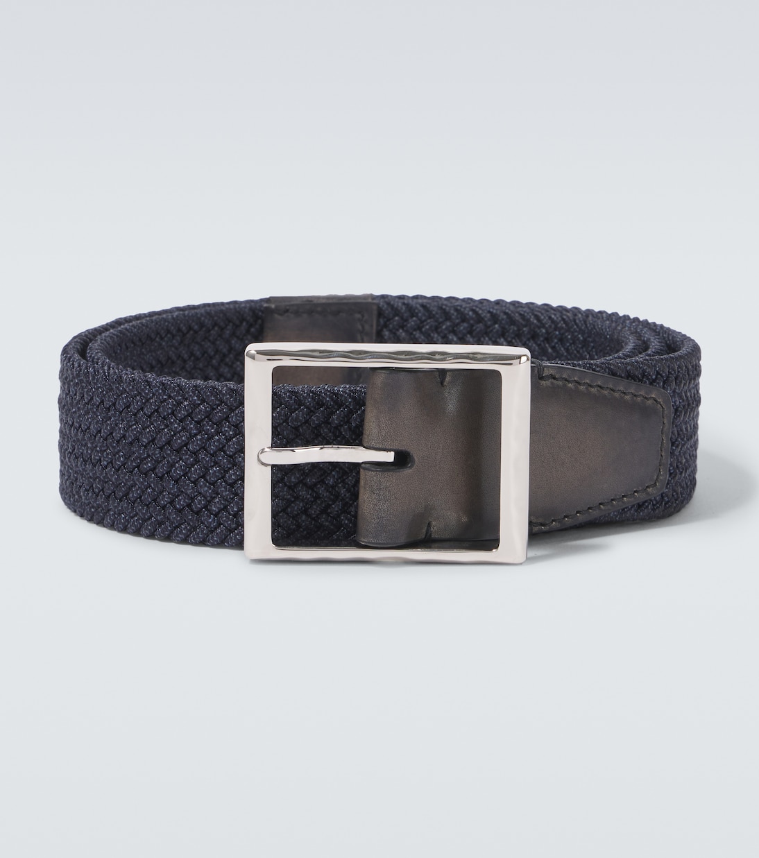 Leather-trimmed belt | Berluti