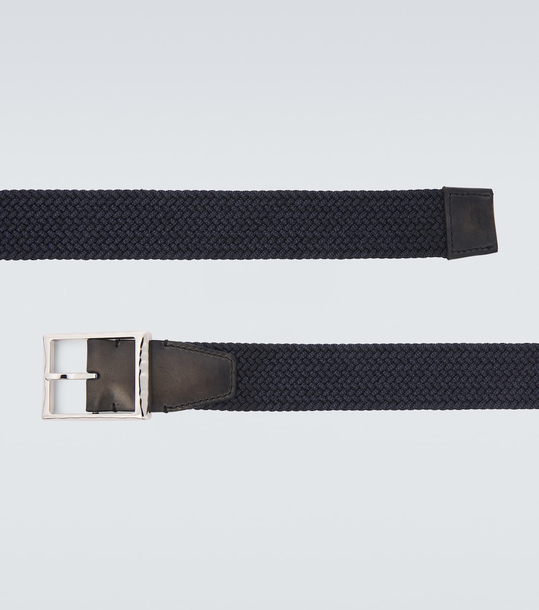 Leather-trimmed belt | Berluti