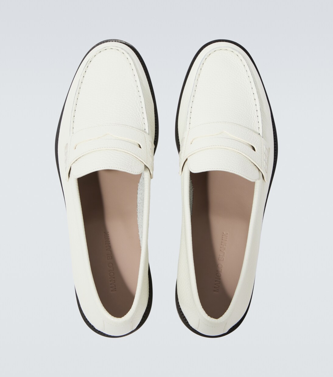 Perry leather penny loafers | Manolo Blahnik