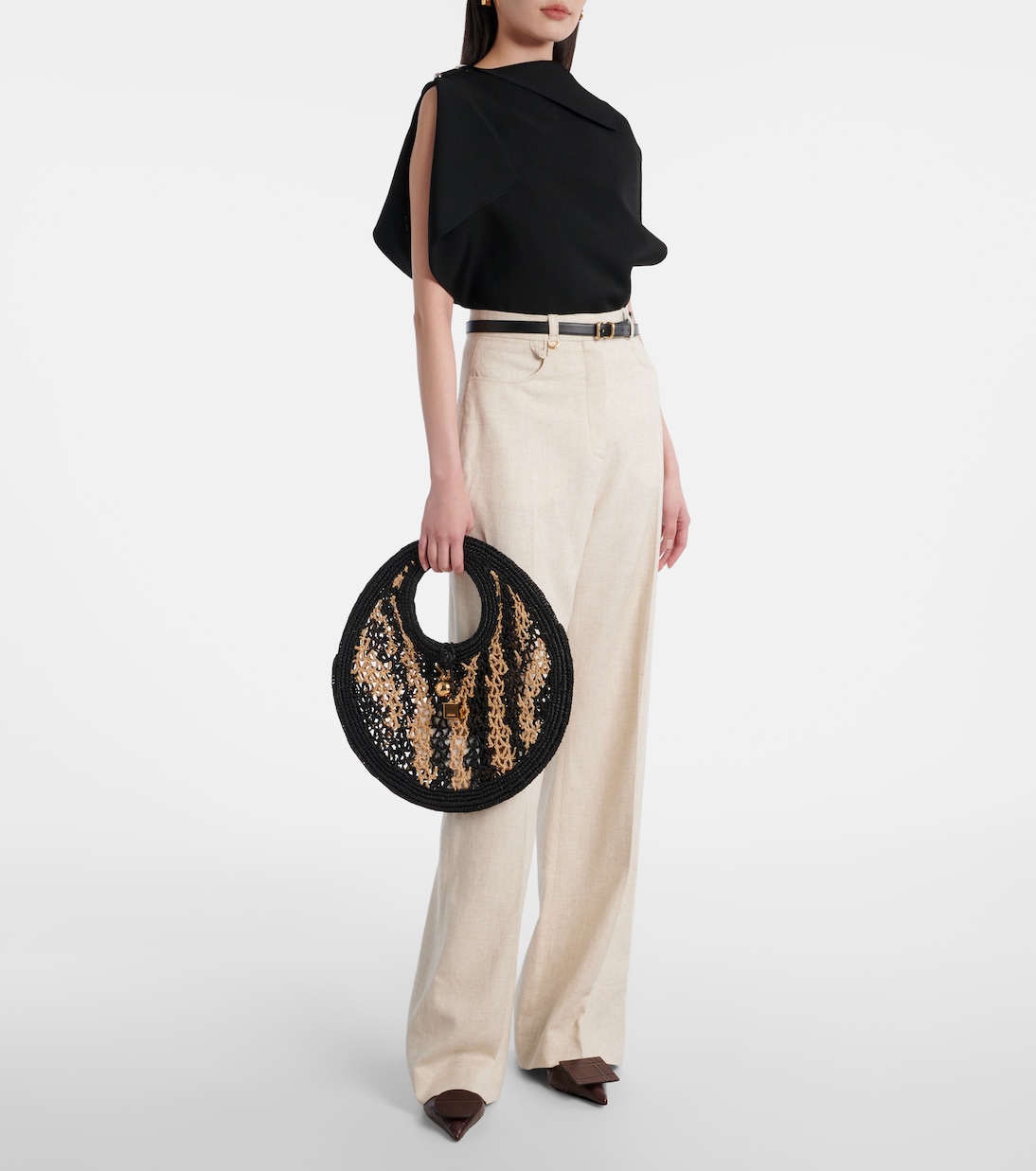 Spiaggia 스몰 라피아 숄더 백 | Jacquemus