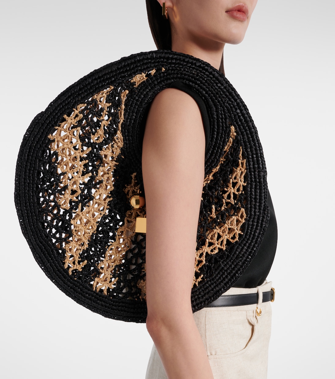 Spiaggia 스몰 라피아 숄더 백 | Jacquemus