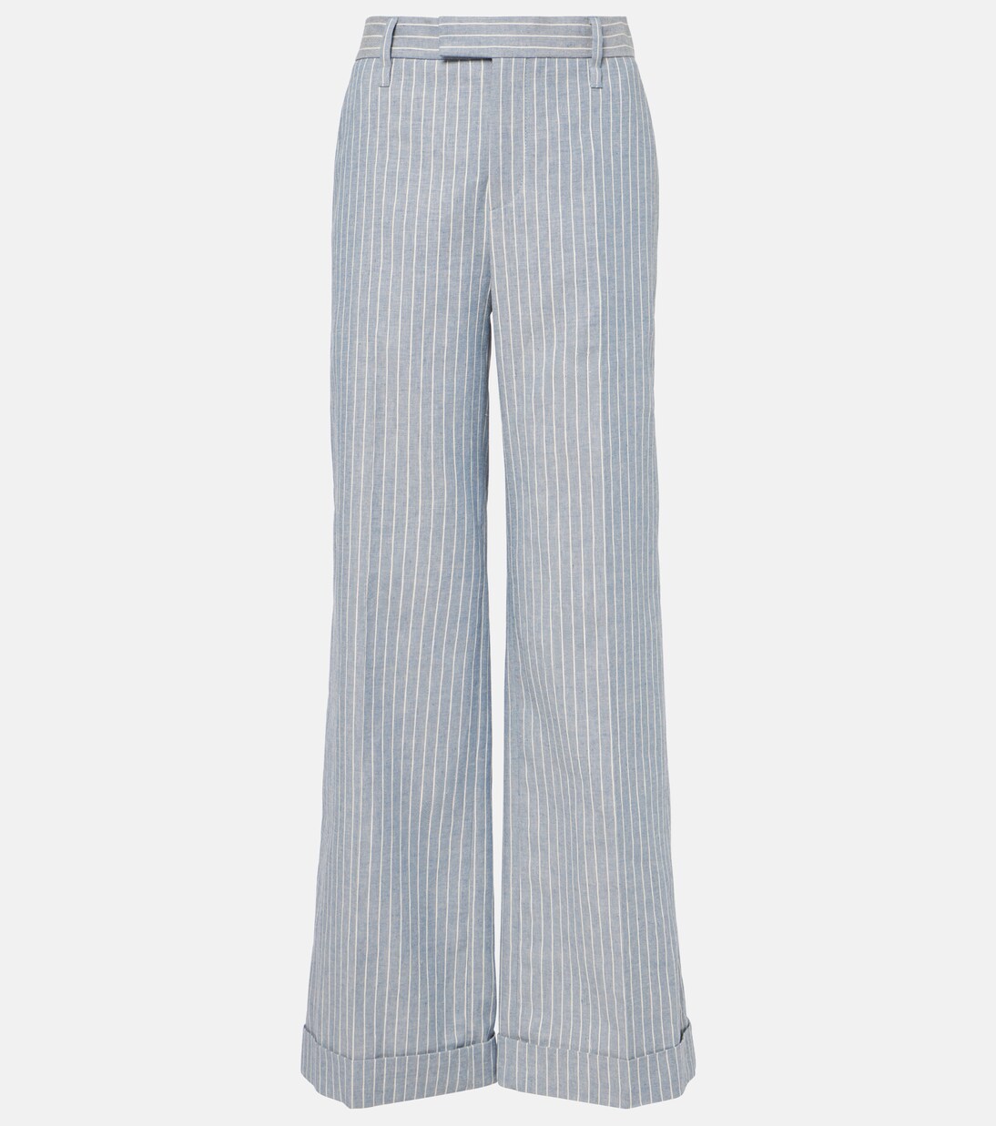 Pantalon ample en lin et coton mélangés | Brunello Cucinelli