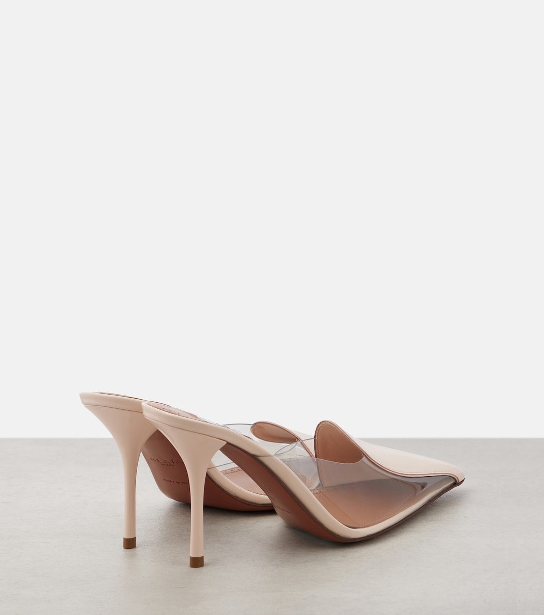 Le Cœur Abstrait 90 patent leather mules | Alaïa
