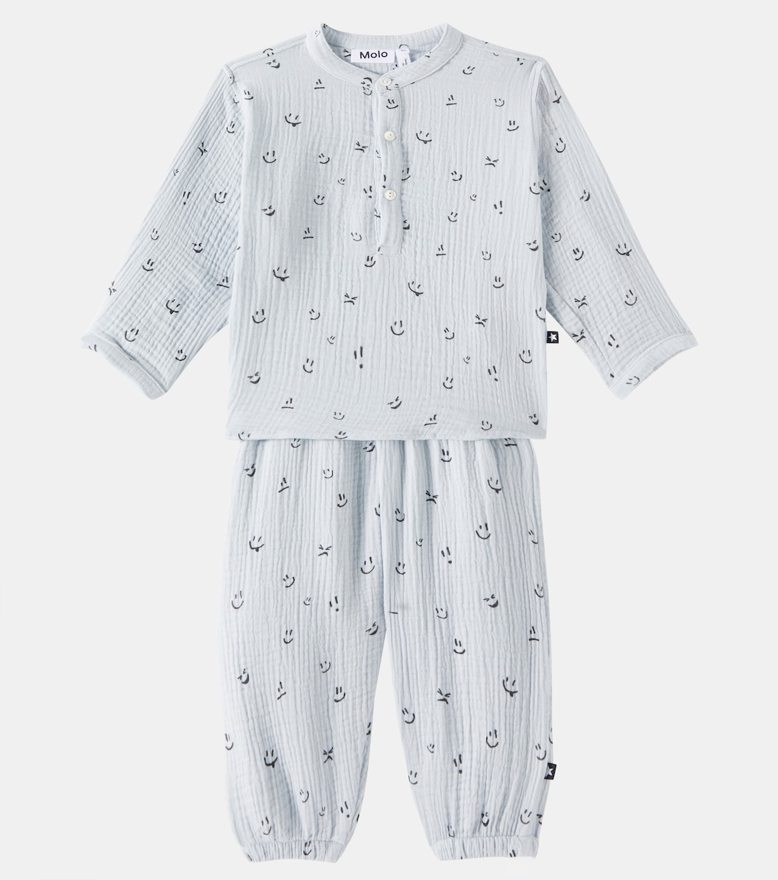 Baby Enoz cotton shirt and pants set | Molo