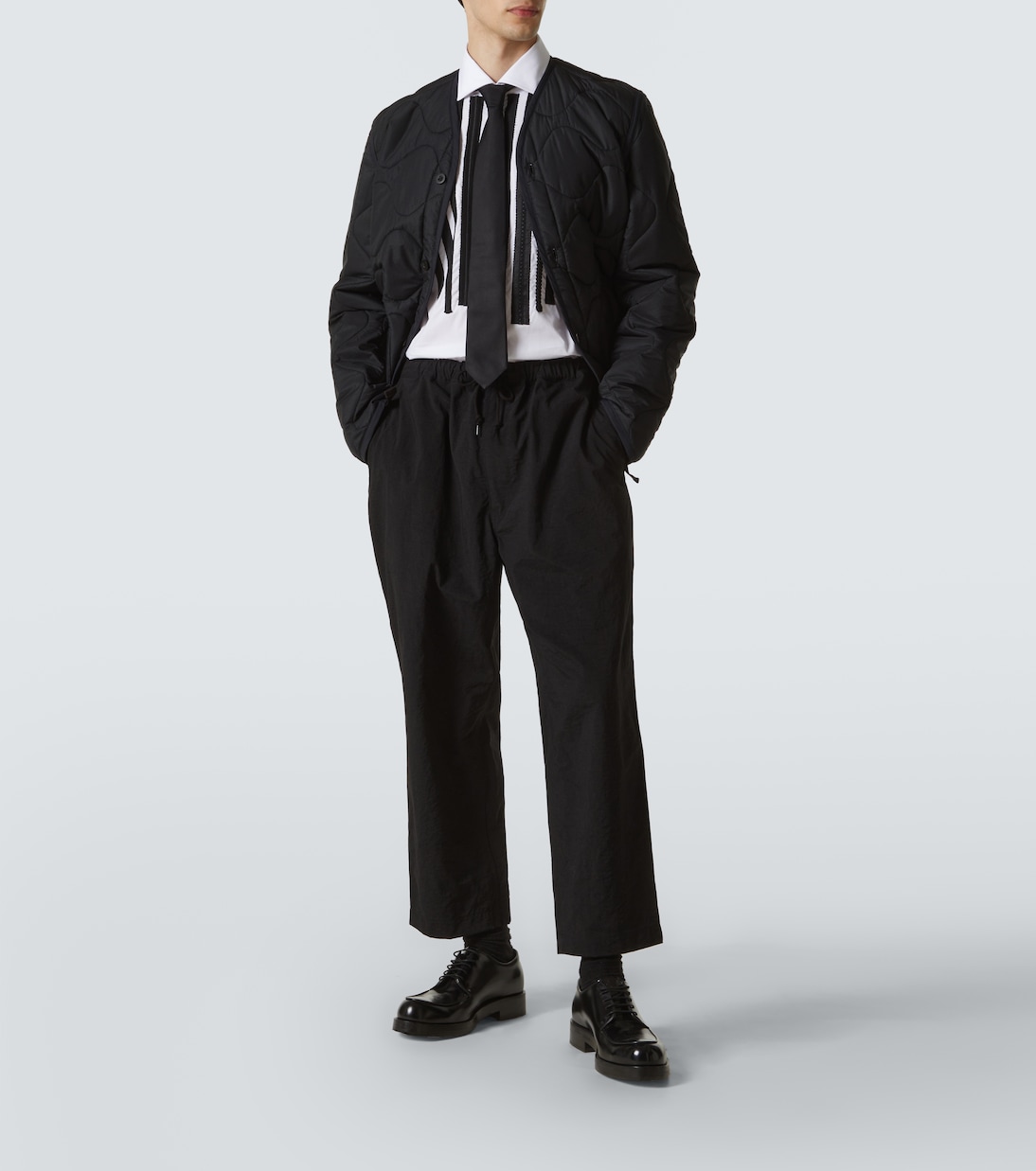 x Guy Rover - Camicia in cotone a righe | Junya Watanabe