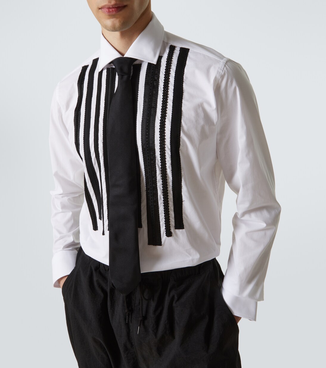 x Guy Rover - Camicia in cotone a righe | Junya Watanabe