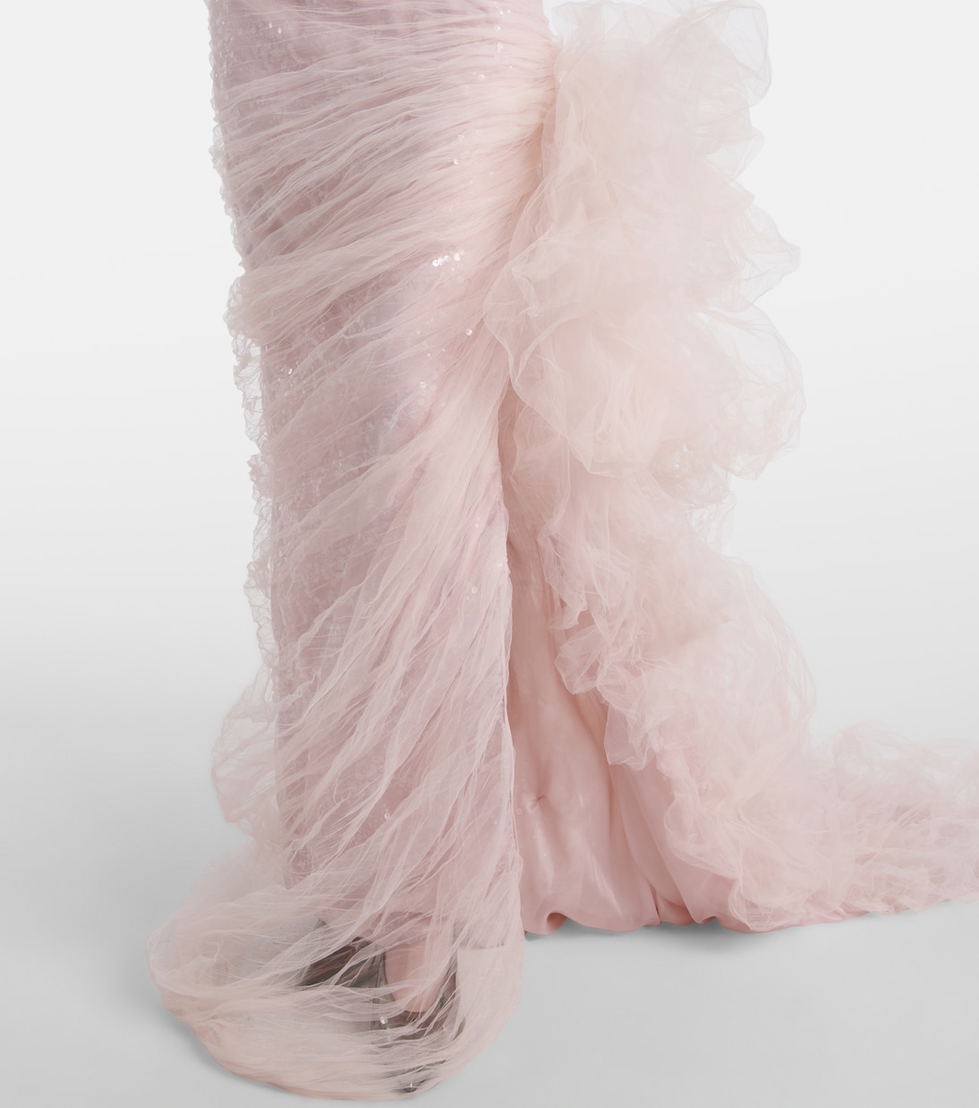 Robe aus Tüll mit Pailletten | Marmar Halim