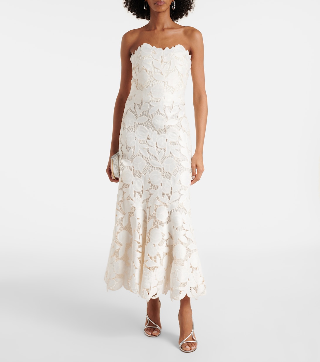 Vestido midi Valetta bordado | Simkhai