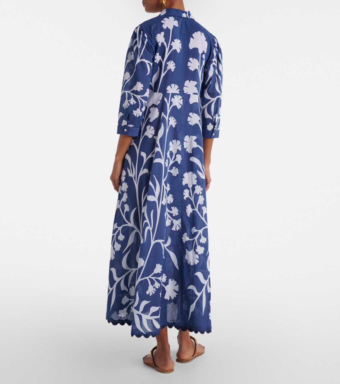 Robe longue en coton imprimé | Juliet Dunn