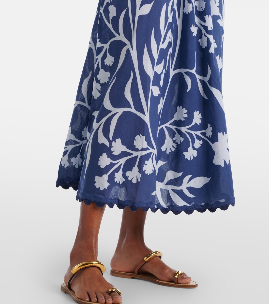 Robe longue en coton imprimé | Juliet Dunn