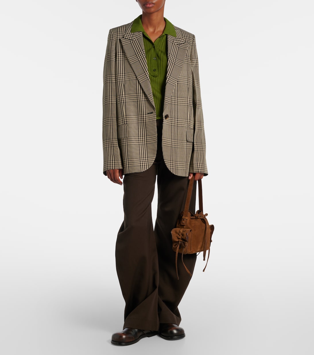 Multipocket Mini suede bucket bag | Acne Studios