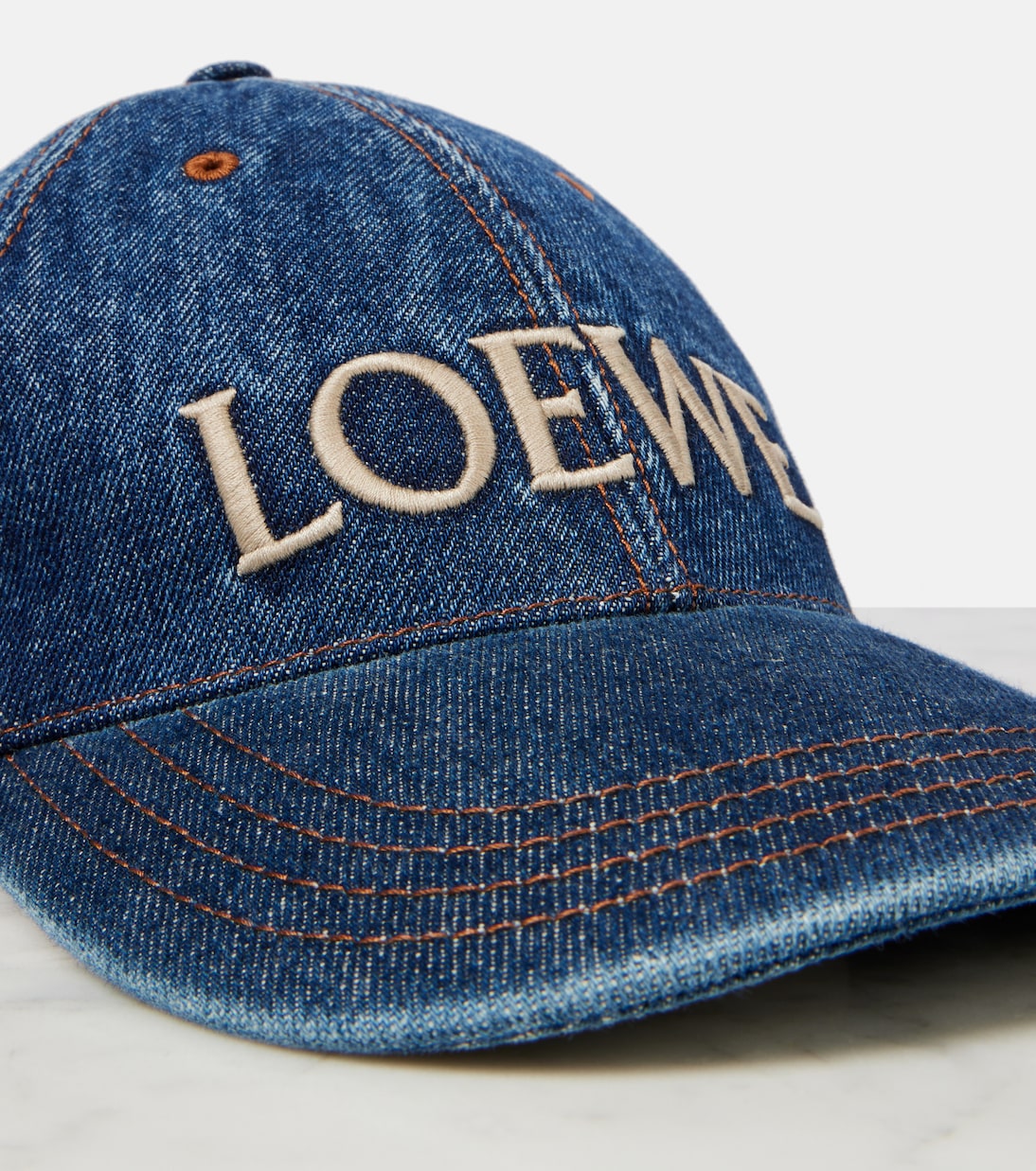 Paula's Ibiza logo denim baseball cap | Loewe