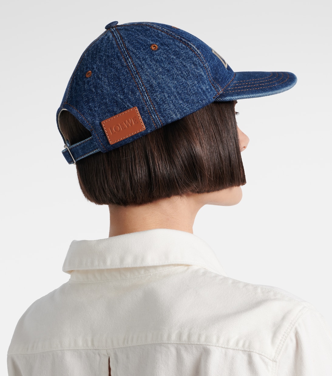 Paula's Ibiza logo denim baseball cap | Loewe