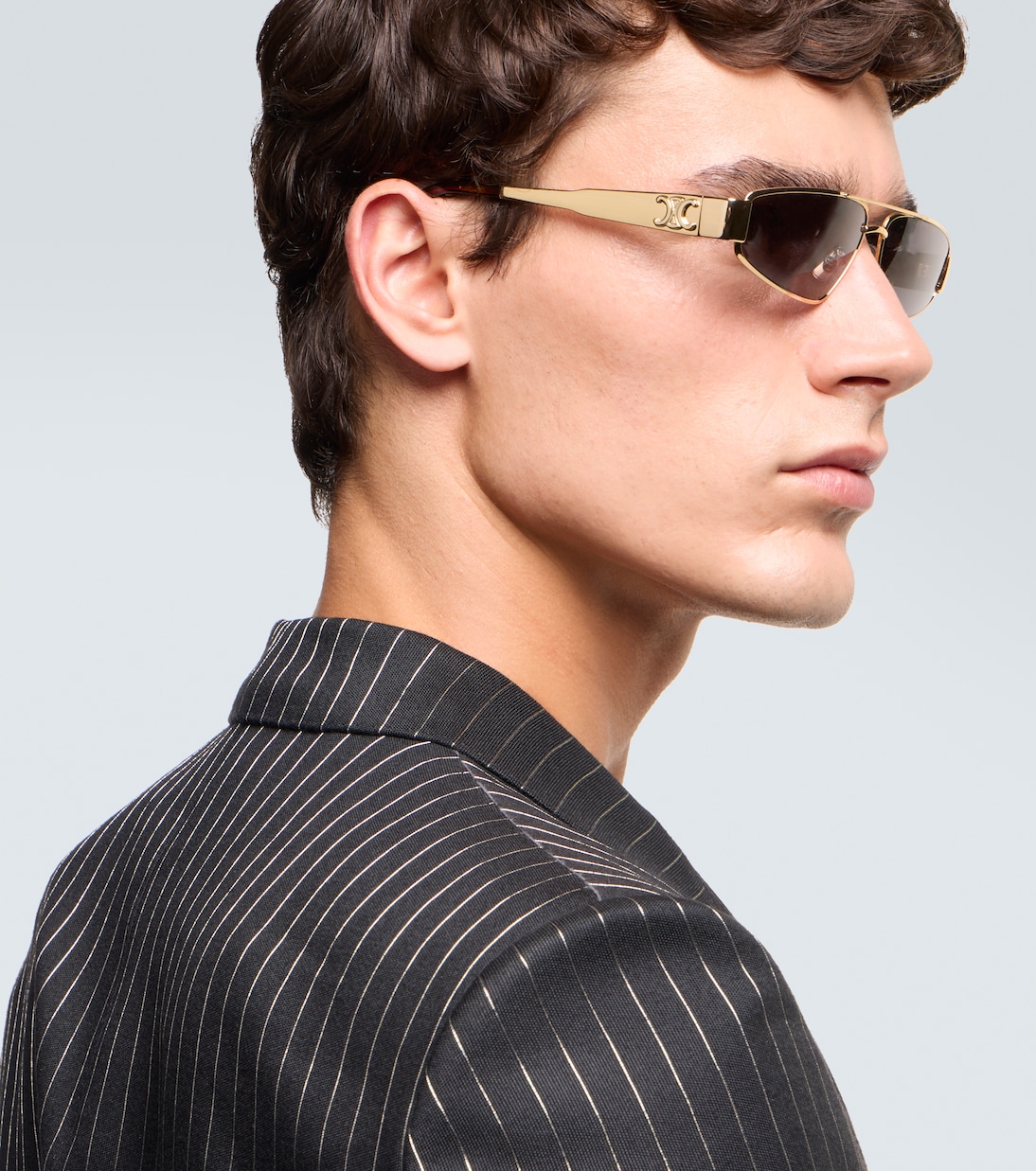 Triomphe Metal 05 rectangular sunglasses | Celine Eyewear