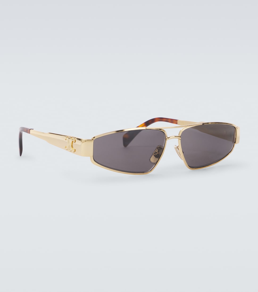 Triomphe Metal 05 rectangular sunglasses | Celine Eyewear