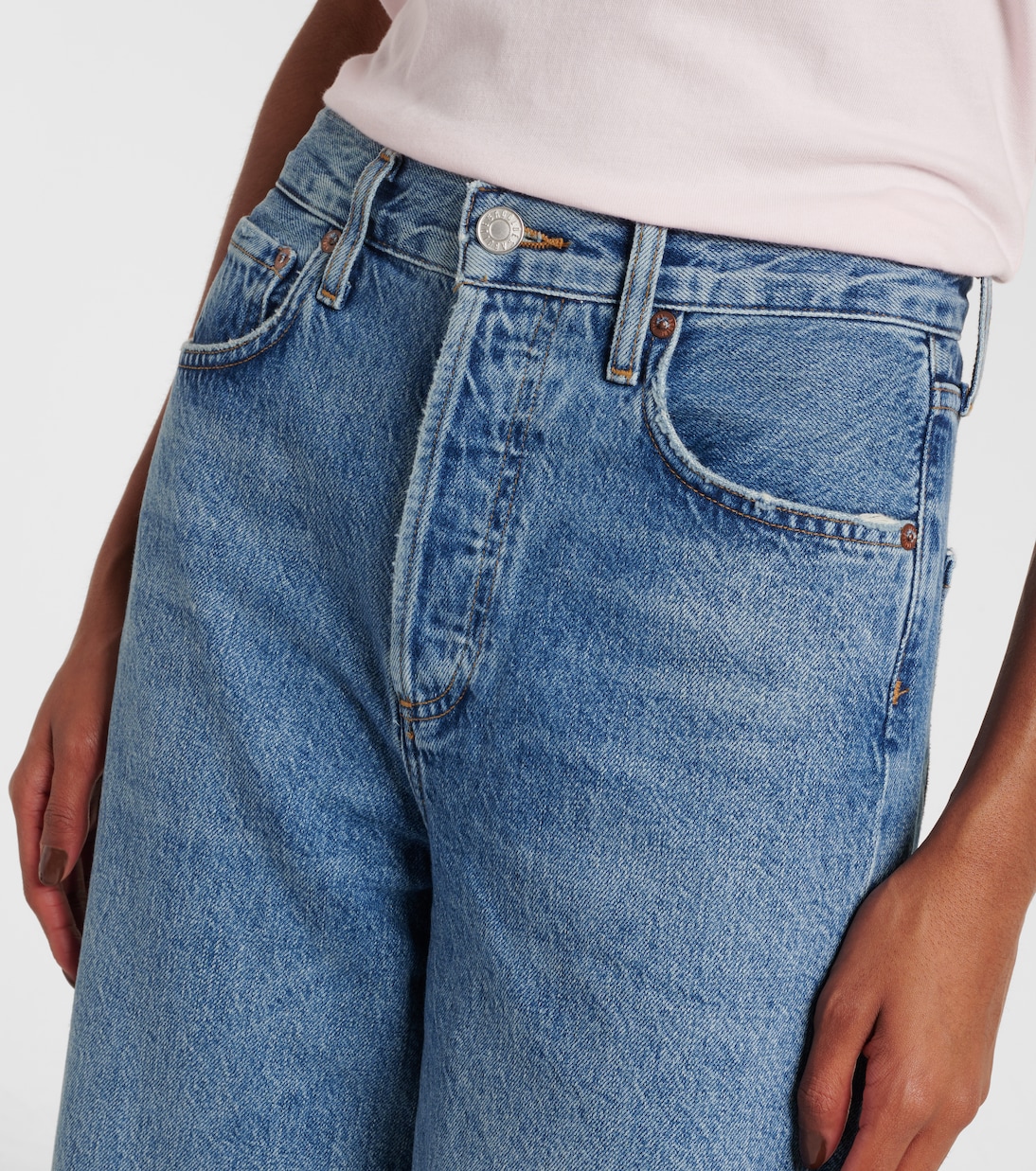 High-Rise Wide-Leg Jeans Ren | Agolde