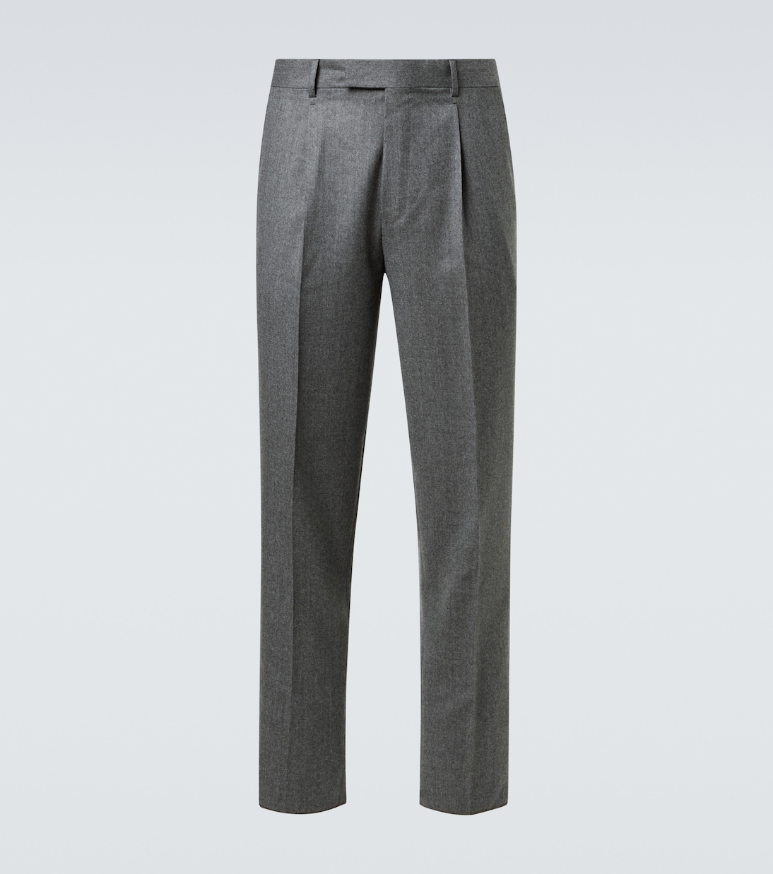 Wool flannel straight pants | Zegna