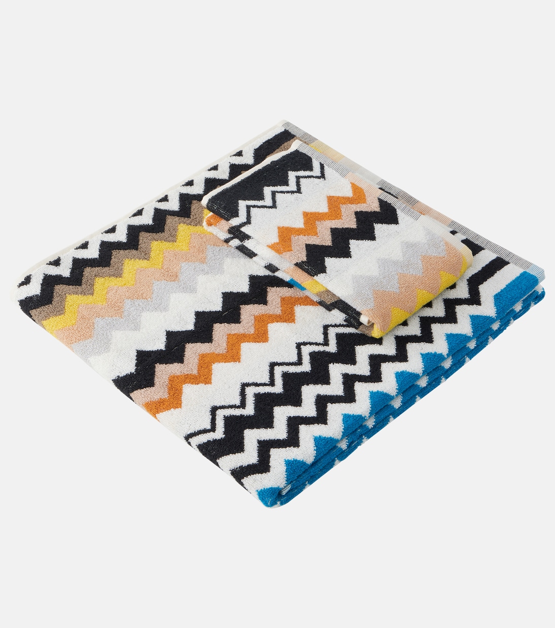 Best Zigzag set of 2 cotton terry towels | Missoni