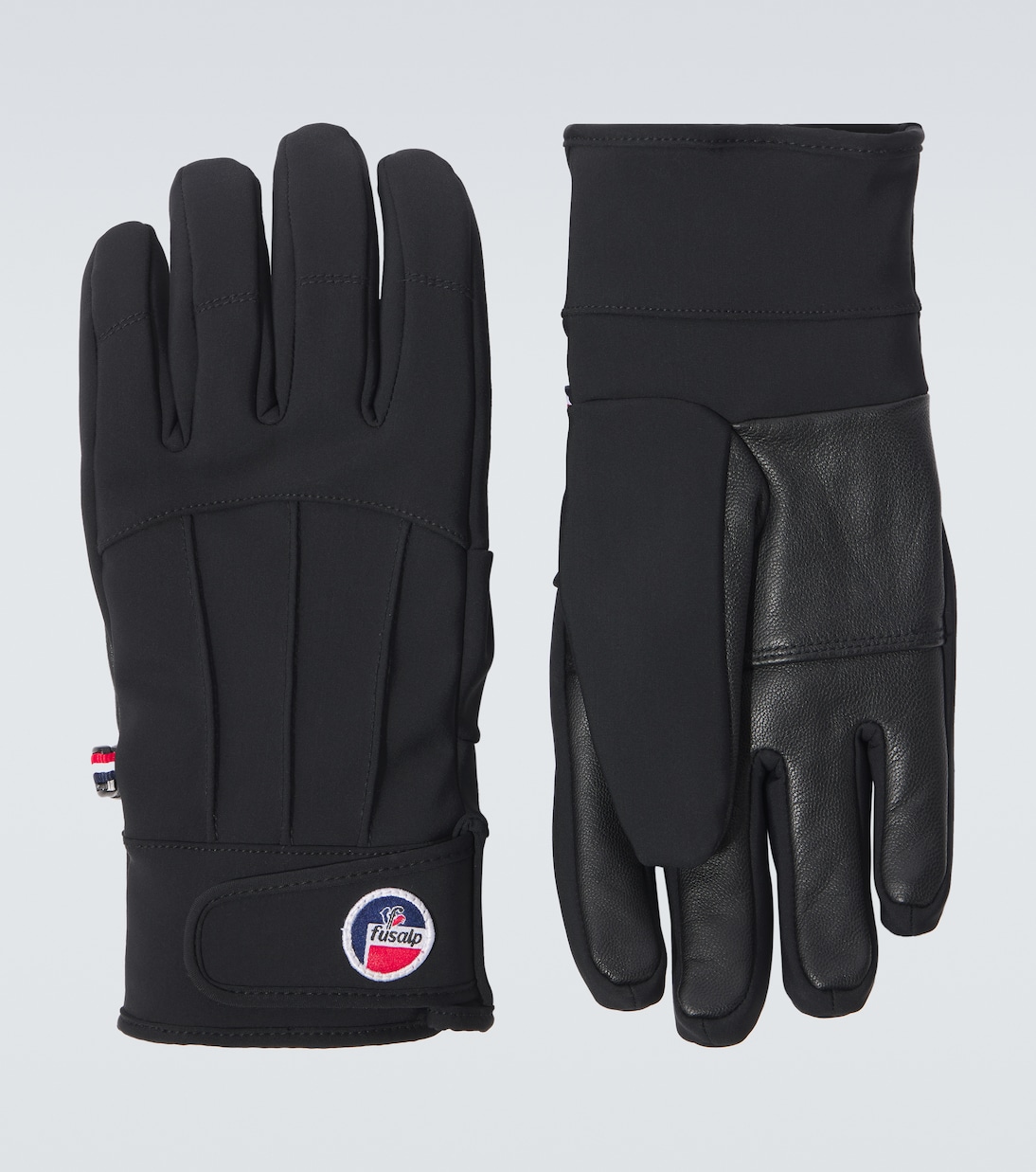 Glacier leather-trimmed ski gloves | Fusalp