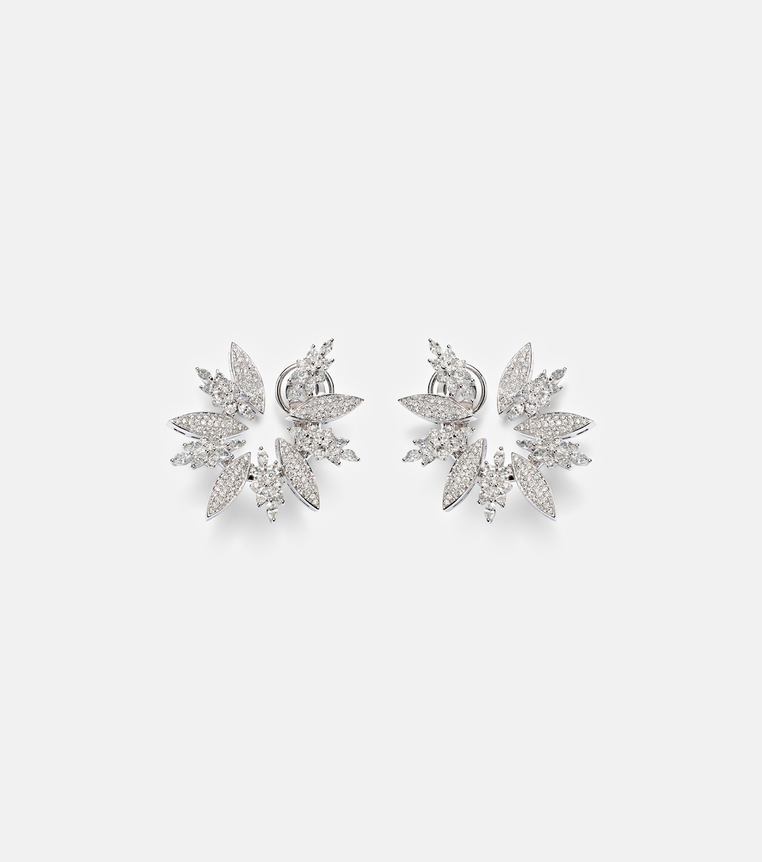 Boucles d'oreilles Y-Couture en or blanc 18 ct et diamants | Yeprem