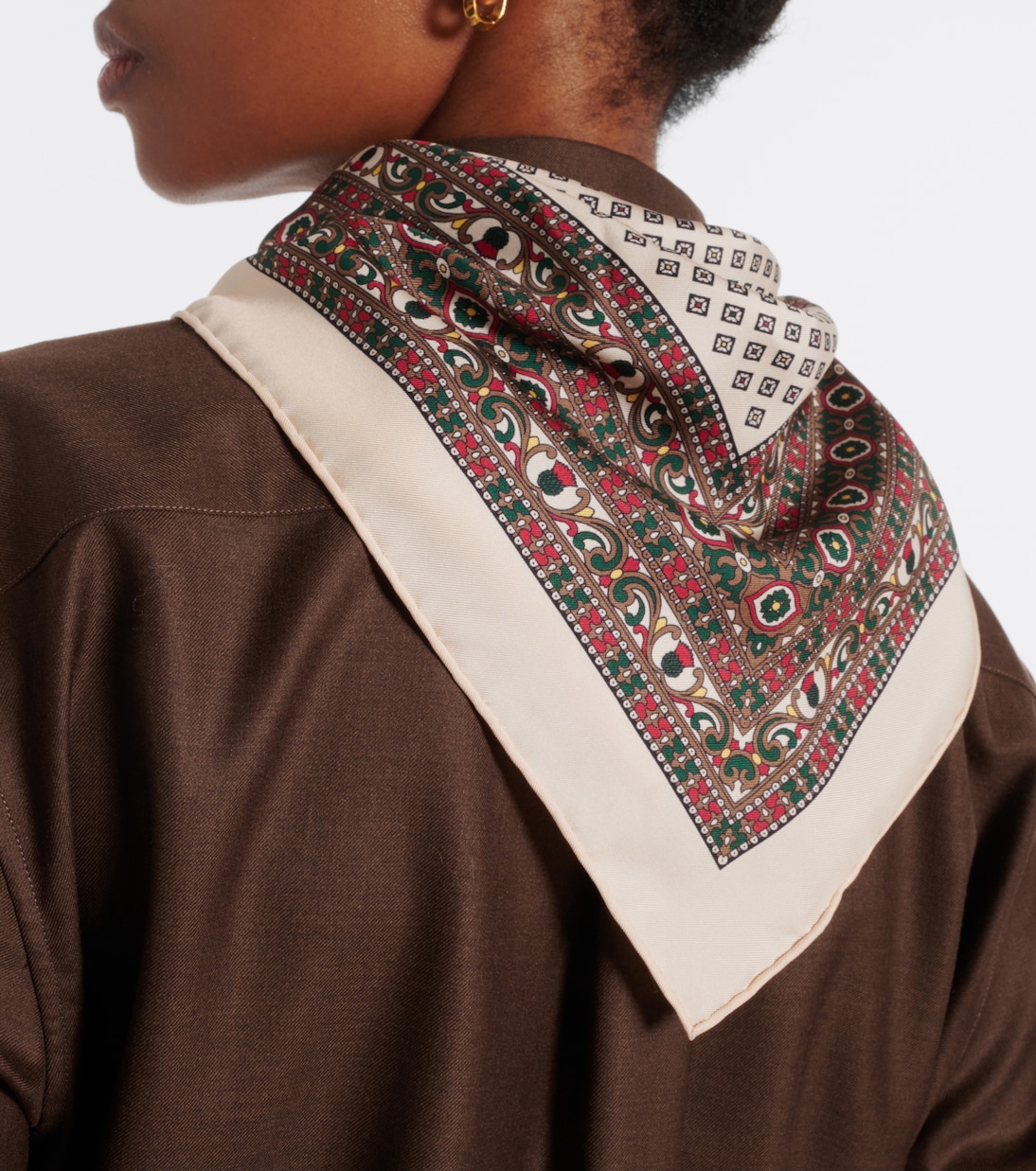 Printed silk scarf | Loro Piana