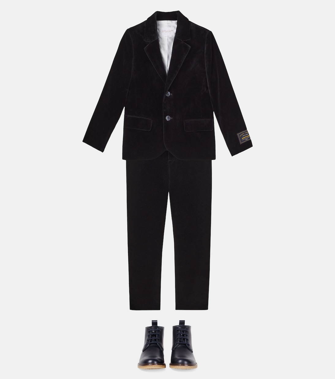 Teo cotton velvet blazer | Bonpoint