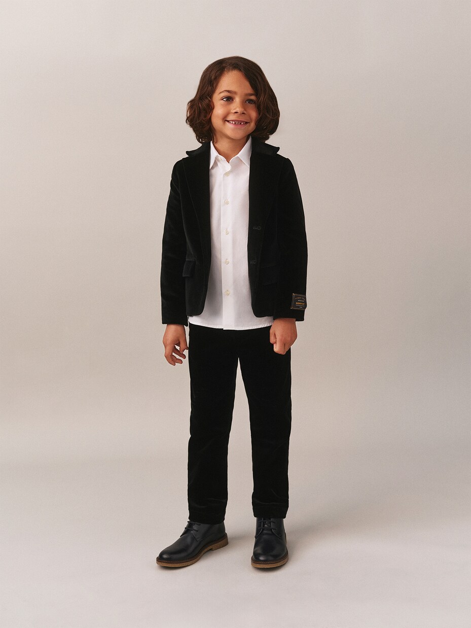 Teo cotton velvet blazer | Bonpoint