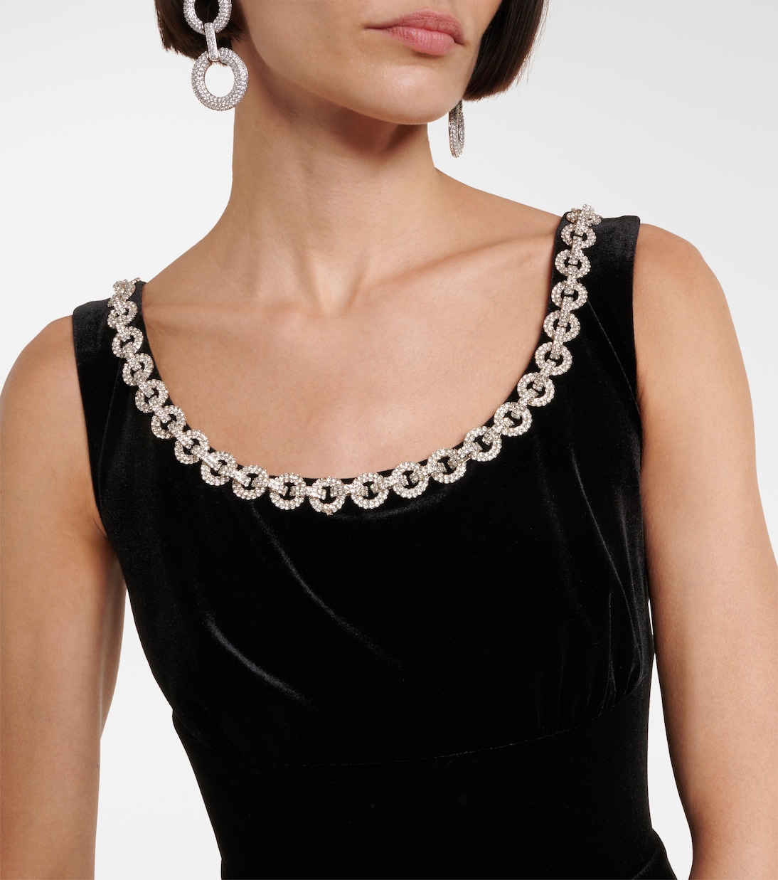 Robe en velours à cristaux | Self-Portrait