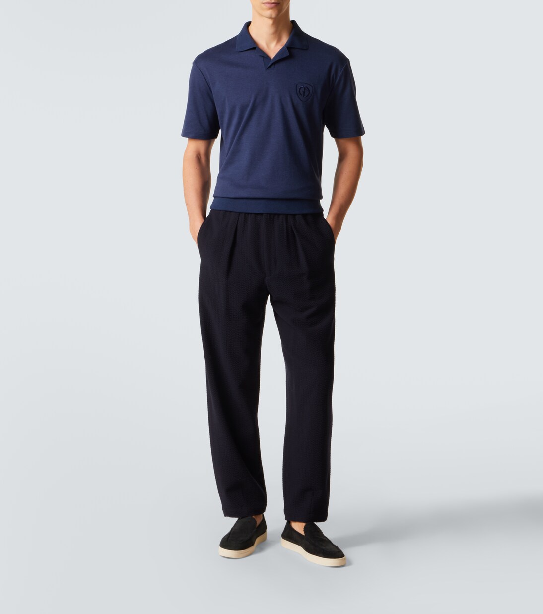 Cotton jersey polo shirt | Giorgio Armani