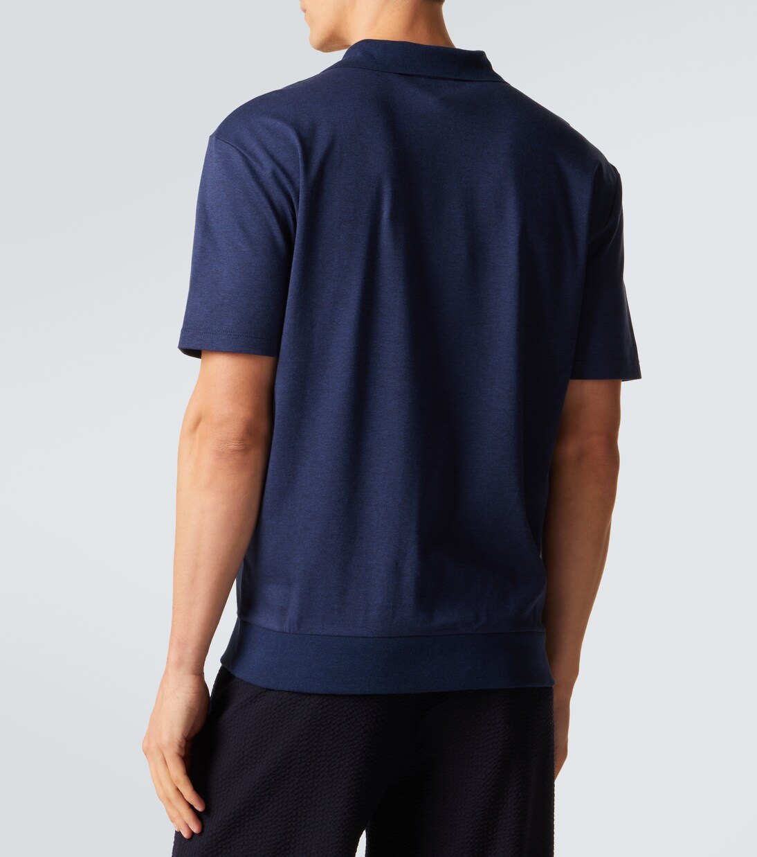 Cotton jersey polo shirt | Giorgio Armani