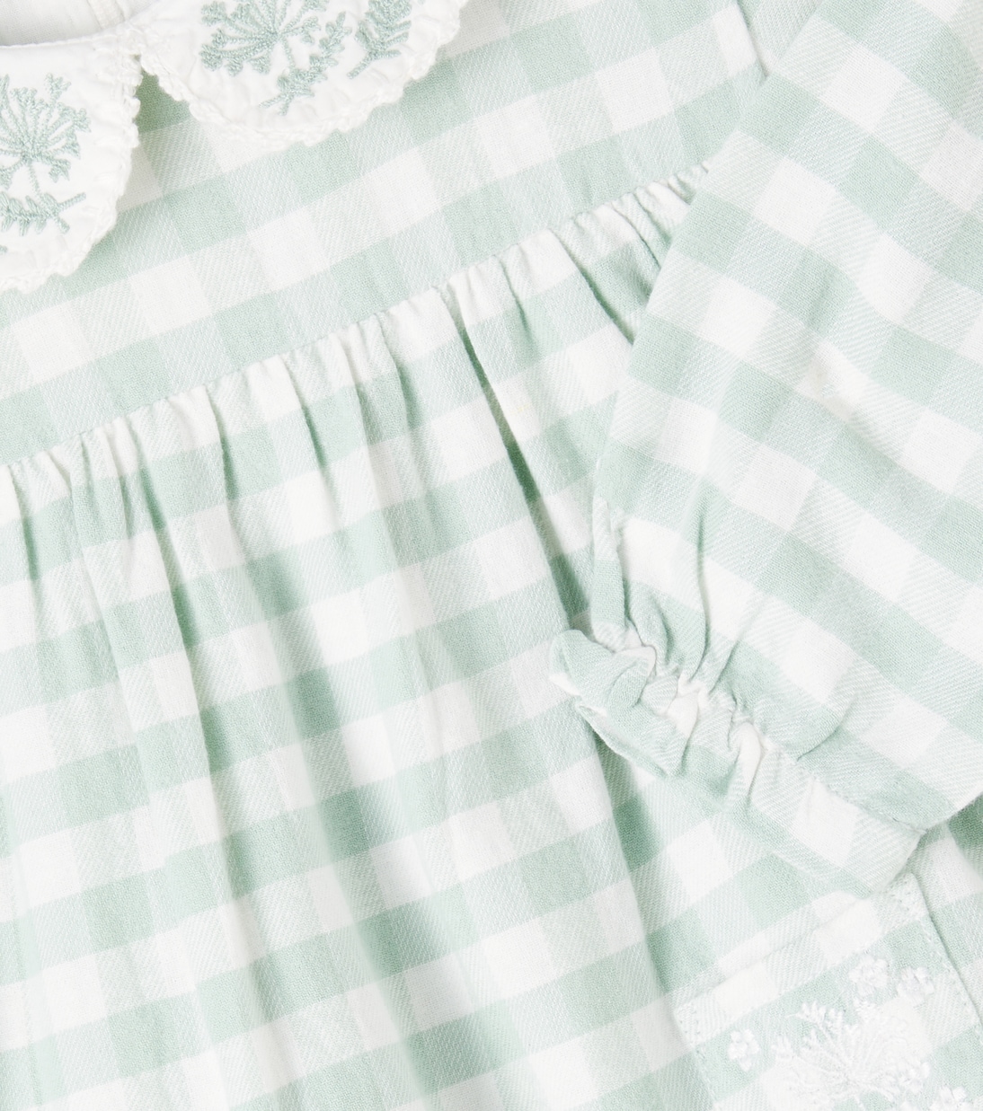 Baby embroidered gingham cotton dress | Tartine et Chocolat