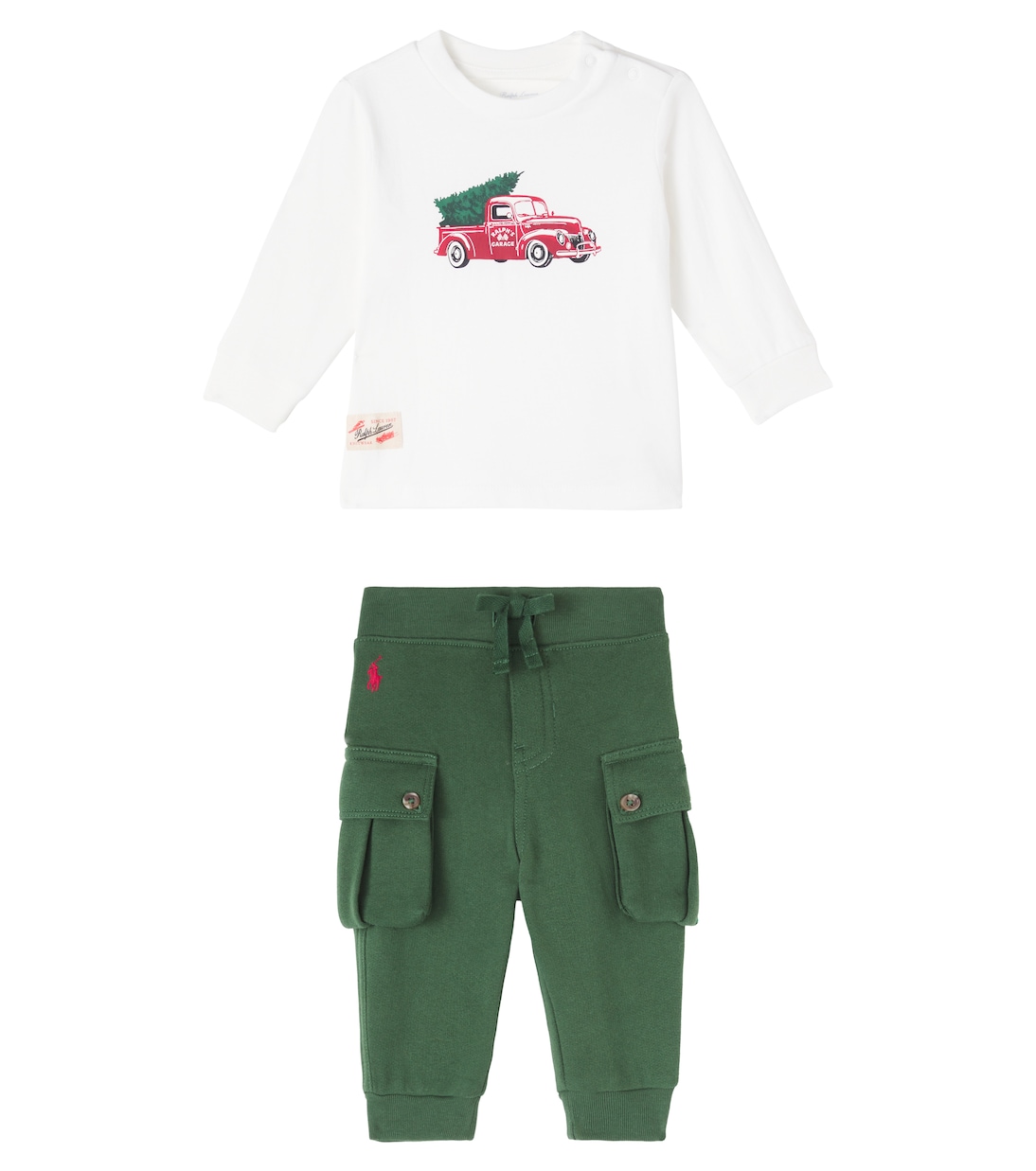 Baby set of cotton T-shirt and sweatpants | Polo Ralph Lauren Kids