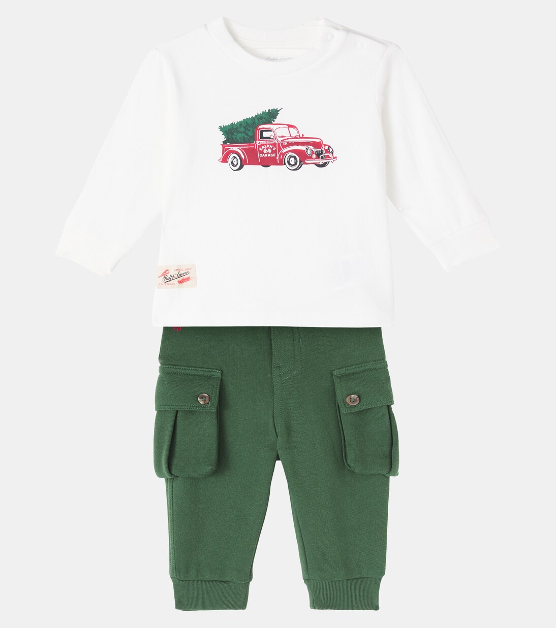 Baby set of cotton T-shirt and sweatpants | Polo Ralph Lauren Kids