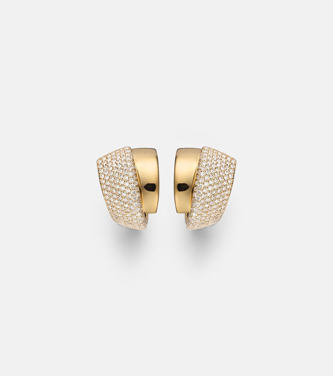 Divino 18kt gold (750/1000) earrings with diamonds | Engelbert
