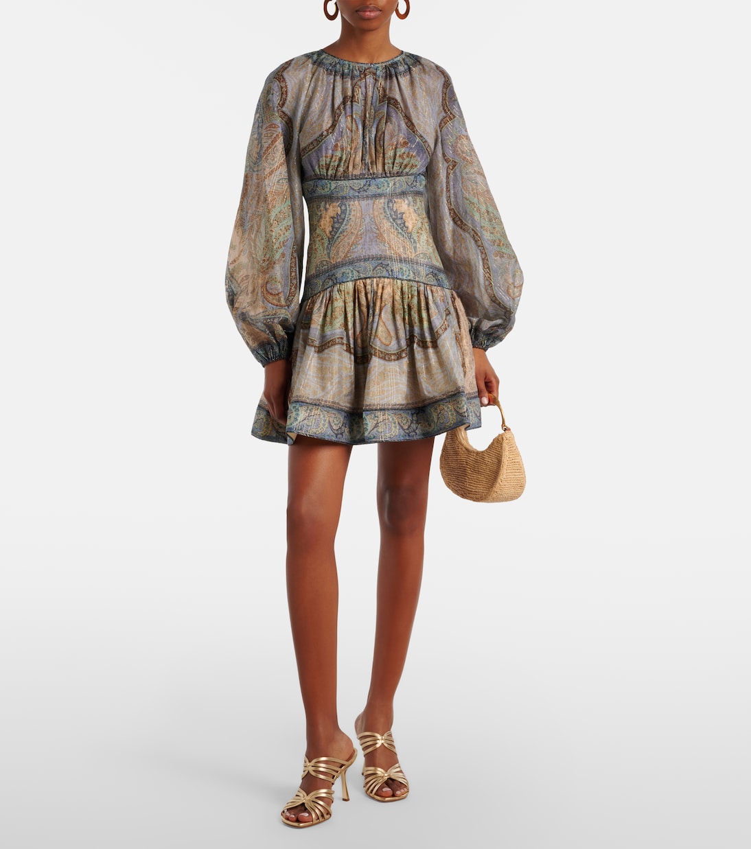 Robe Wanderlust en coton et soie mélangés | Zimmermann