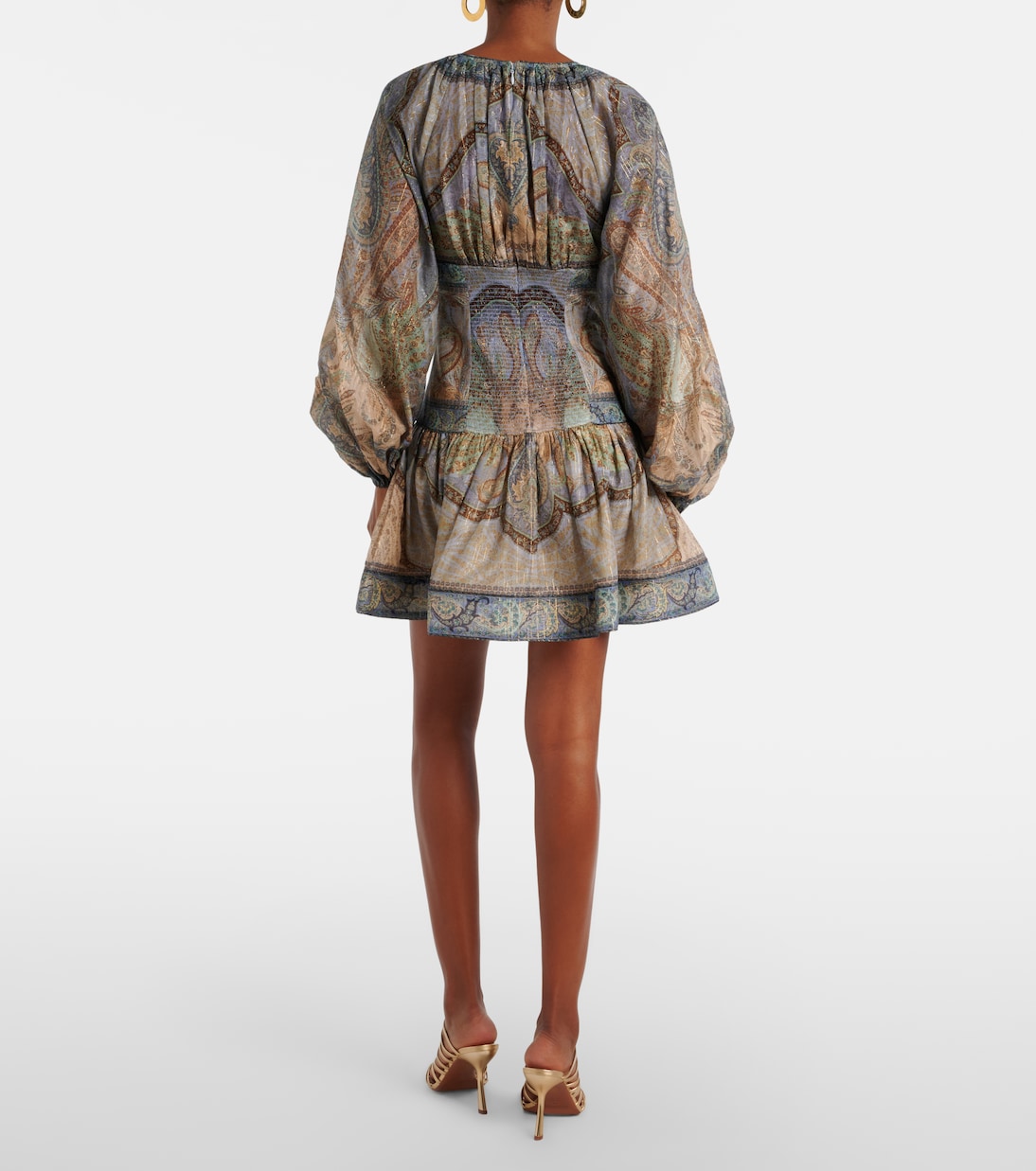 Robe Wanderlust en coton et soie mélangés | Zimmermann