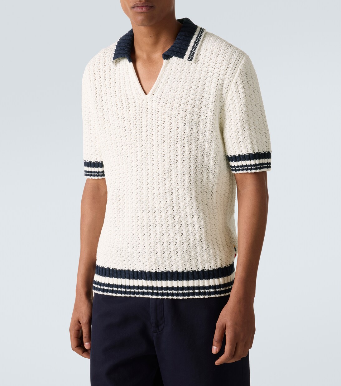 Polohemd Swift aus Häkelstrick | Orlebar Brown